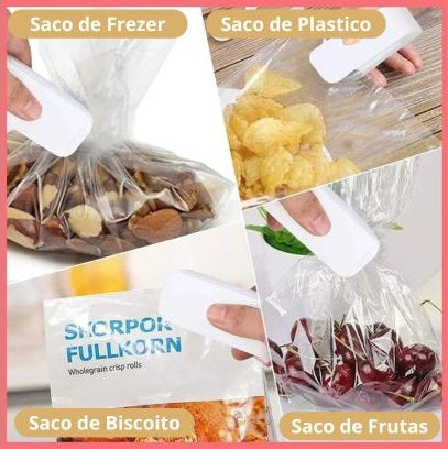 SELAPACK® - Seladora de pacotes compacta para cozinha + Brinde