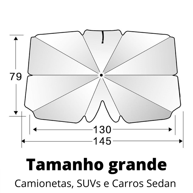 Quebra Sol Automotivo Portátil, com Proteção UV.