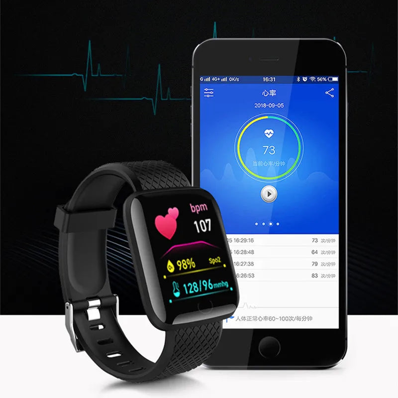 Smart Watch D13 relógio inteligente em Português masculino/feminino pressão arterial à prova água smartwatch  monitor de freqüência cardíaca fitness rastreador relógio esporte para Android IOS